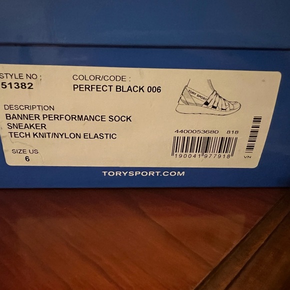 Tory Burch Banner Performance Sock Sneaker (WORN ONCE!) - Picture 3 of 6